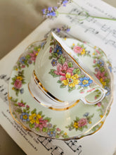 Load image into Gallery viewer, Colclough 1940s floral Teacup Trio
