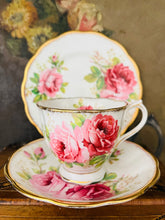 Load image into Gallery viewer, Rare Royal Albert ‘American Beauty’ teacup trio
