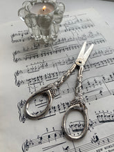 Load image into Gallery viewer, Vintage silver plated grape scissors
