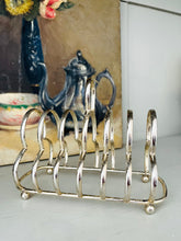 Load image into Gallery viewer, Original English vintage silver plated toast rack
