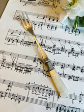 Load image into Gallery viewer, Antique pickle fork with mother of pearl handle
