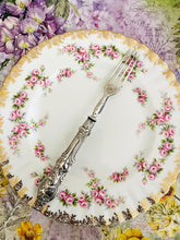 Load image into Gallery viewer, Beautiful antique silver plated dessert fork with ornate handle

