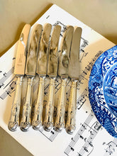 Load image into Gallery viewer, Set of 6 silver plated handled Butter Knives
