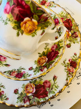 Load image into Gallery viewer, Royal Albert teacup saucer and salad plate
