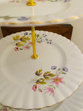 Load image into Gallery viewer, Three tier cake stand made with pretty Richmond china vintage plates
