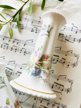 Load image into Gallery viewer, Pair of Aynsley fine bone china candlesticks ‘Wild Tudor’ 12cm high
