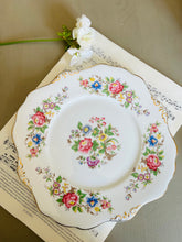 Load image into Gallery viewer, Pretty floral vintage china cake plate
