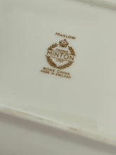 Load image into Gallery viewer, Pretty Minton fine bone china trinket dish 12cm by 10cm Marlow pattern

