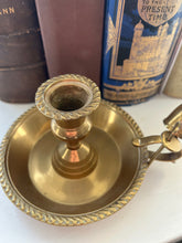 Load image into Gallery viewer, Vintage brass chamber stick Made in England
