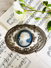 Load image into Gallery viewer, Vintage silver plated jewellery casket 11cm by 7.5cm
