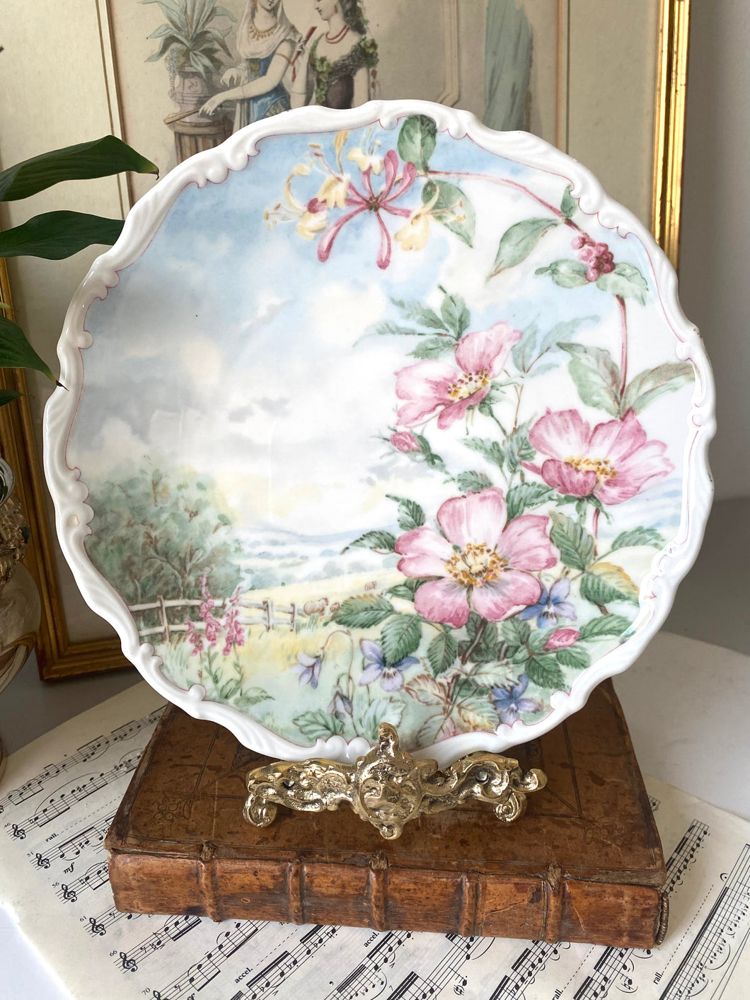 Royal Albert decorative plate from the flower of the hedgerow collection