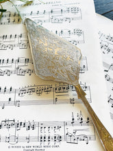 Load image into Gallery viewer, Silver plated engraved cake slice
