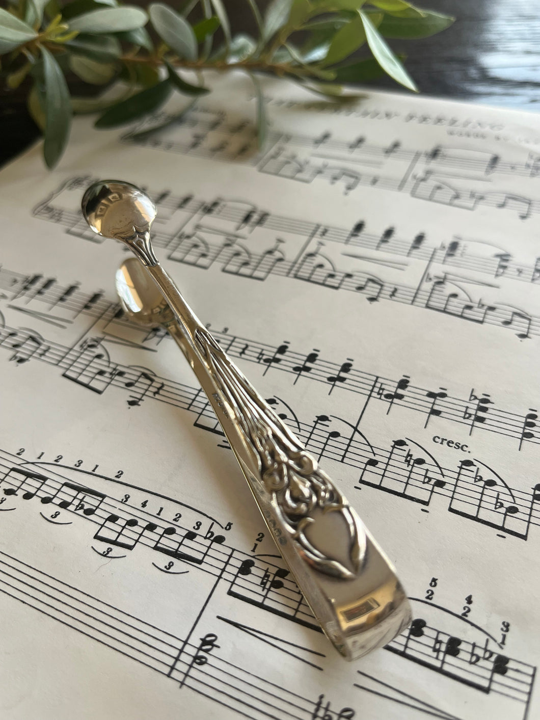 Silver plated antique sugar nips
