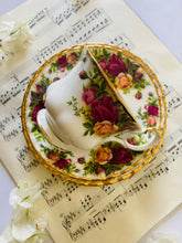Load image into Gallery viewer, Royal Albert ‘old country roses’ teacup trio
