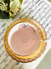 Load image into Gallery viewer, Beautiful Tuscan china vintage teacup trio
