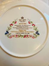 Load image into Gallery viewer, Royal Albert Autumn plate from the cottage garden year series
