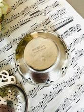 Load image into Gallery viewer, Silver plated tea strainer and drip tray
