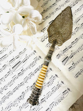 Load image into Gallery viewer, One of a kind ornate vintage engraved silver plated cake slice
